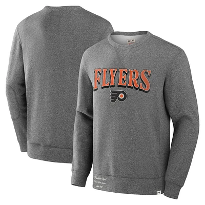 Sweat-shirt en molleton légendaire Fanatics Heather Grey pour homme, collection Decades des Philadelphia Flyers