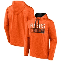 Sweat à capuche rasage de près fanatiques pour hommes, orange chiné, Flyers Philadelphie