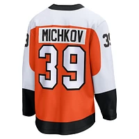 Men's Fanatics Matvei Michkov Orange Philadelphia Flyers Home Premier Breakaway Player Jersey