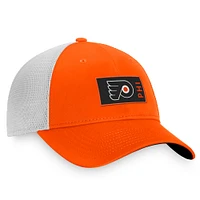 Men's Fanatics Orange Philadelphia Flyers Authentic Pro Rink Trucker Snapback Hat