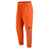 Men's Fanatics Orange Philadelphia Flyers Chop Block Fleece Sweatpants