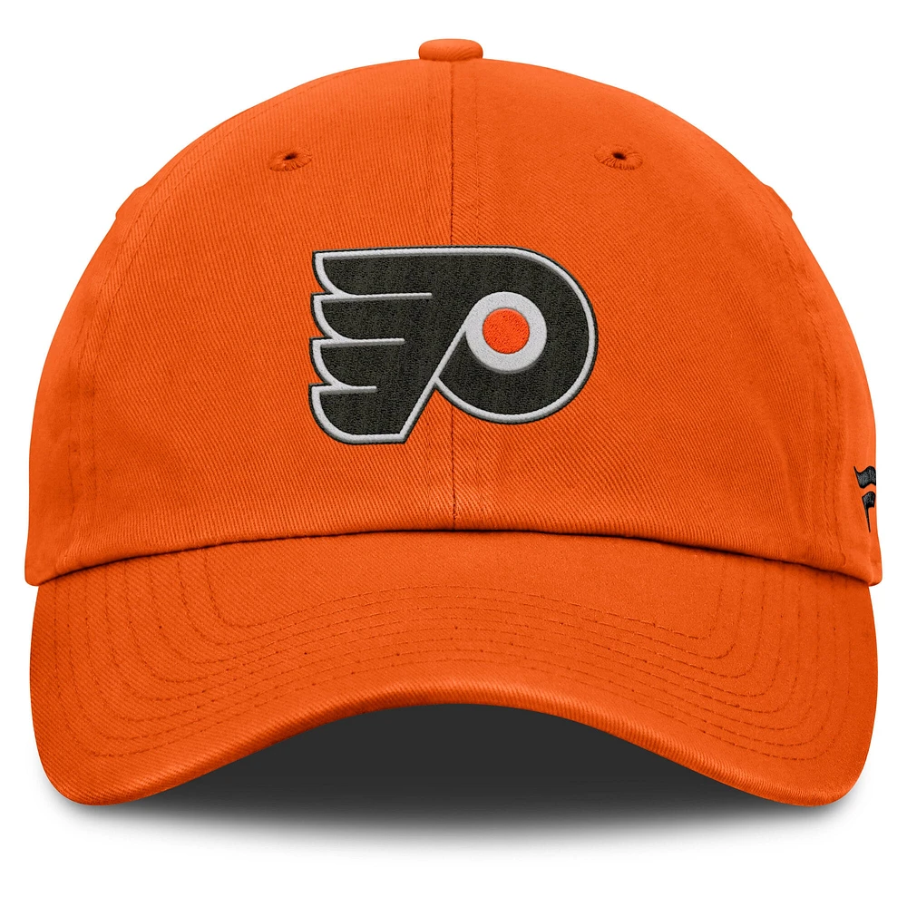Men's Fanatics Orange Philadelphia Flyers Decades Collection Adjustable Hat