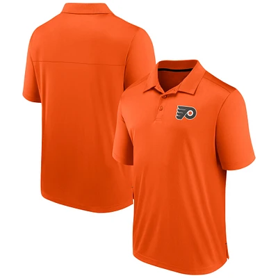 Polo orange fanatiques des Flyers de Philadelphie pour hommes