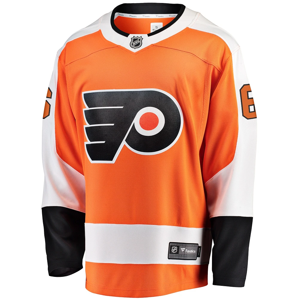 Men's Fanatics Travis Sanheim Orange Philadelphia Flyers  Premier Breakaway Player Jersey