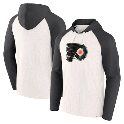 Sweat à capuche vintage pour homme Fanatics White Philadelphia Flyers