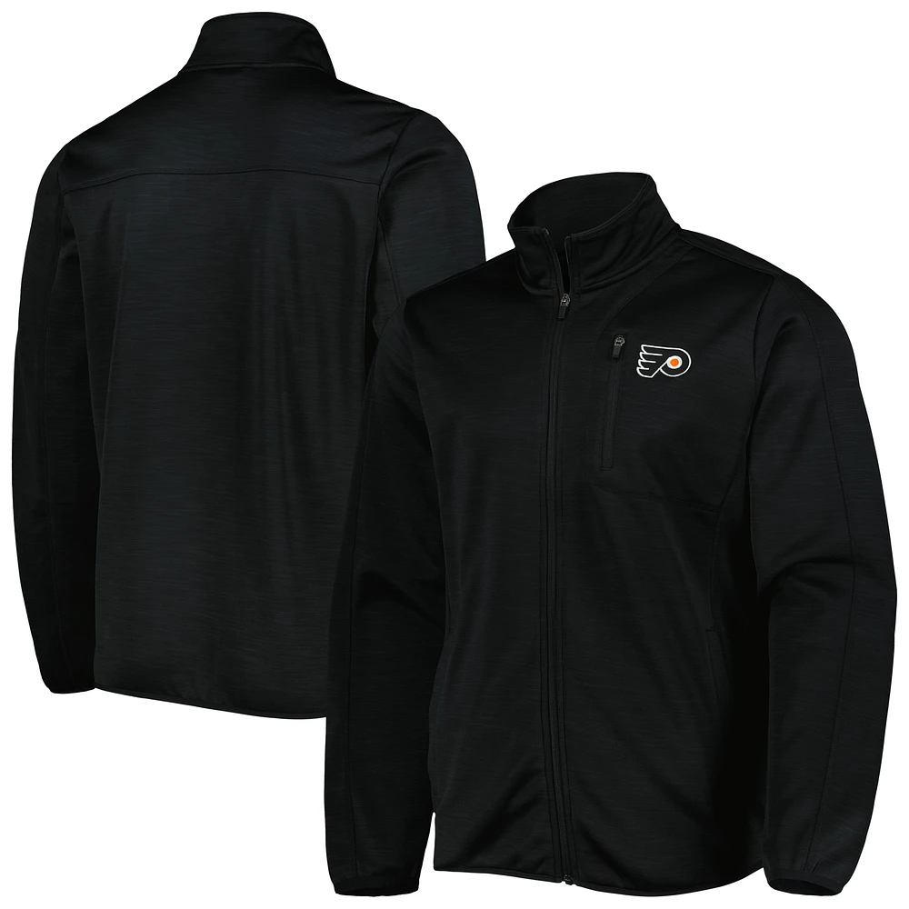 Veste de transition entièrement zippée G-III Sports by Carl Banks pour hommes, noire, des Flyers Philadelphie