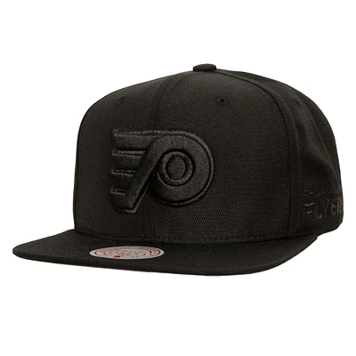 Casquette snapback ton sur ton Soul Strike Pearl des Flyers de Philadelphie noire Mitchell & Ness pour homme