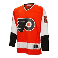 Men's Mitchell & Ness Dave Schultz Orange Philadelphia Flyers  1974/75 Blue Line Player Jersey