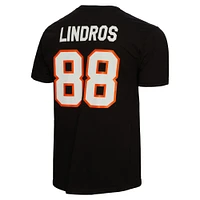 Men's Mitchell & Ness Eric Lindros Black Philadelphia Flyers Name Number T-Shirt