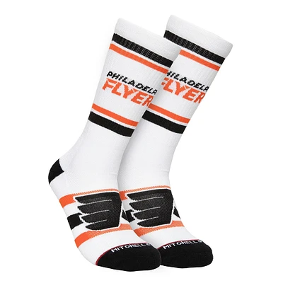 Chaussettes de sport Mitchell & Ness Philadelphia Flyers Face-Off Crew pour hommes