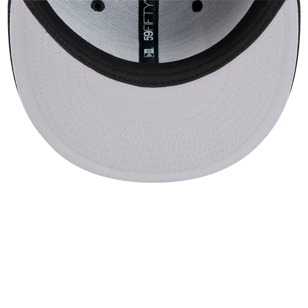 Men's New Era Black Philadelphia Flyers Core 59FIFTY Fitted Hat