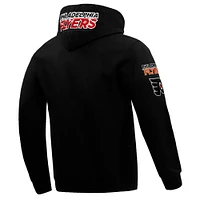 Men's Pro Standard Black Philadelphia Flyers Classic Chenille Full-Zip Hoodie Jacket