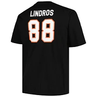 Men's Profile Eric Lindros Black Philadelphia Flyers Big & Tall Captain Patch Name Number T-Shirt