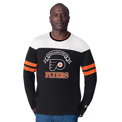 T-shirt à manches longues Blitz Durene pour homme, noir, des Flyers de Philadelphie