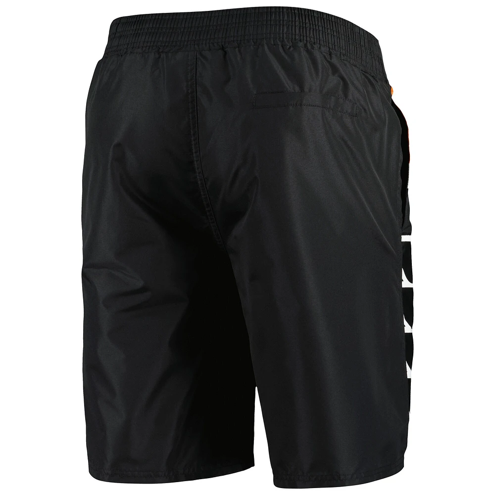 Men's Starter Black Philadelphia Flyers Sea Wind Swim Trunks