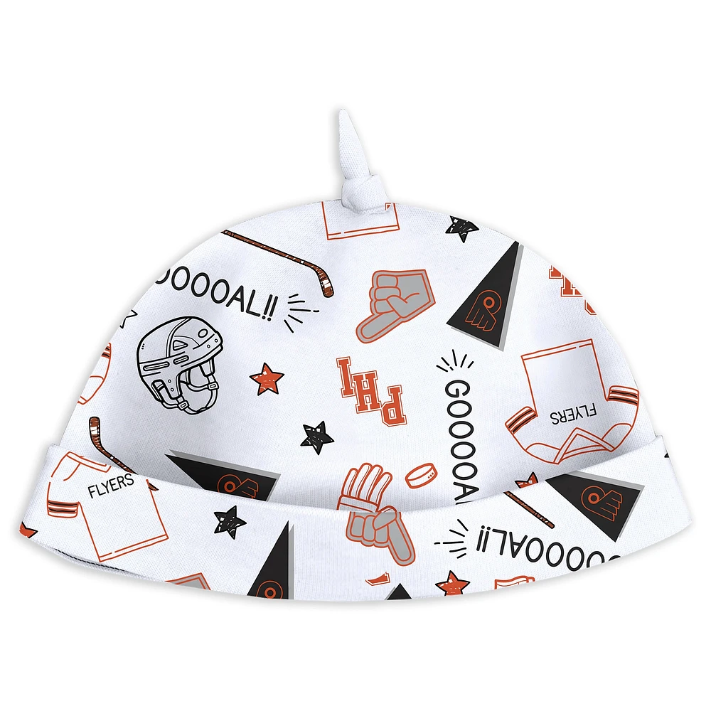 Newborn & Infant WEAR by Erin Andrews Philadelphia Flyers Sleep and Play Sleeper Set with Bib