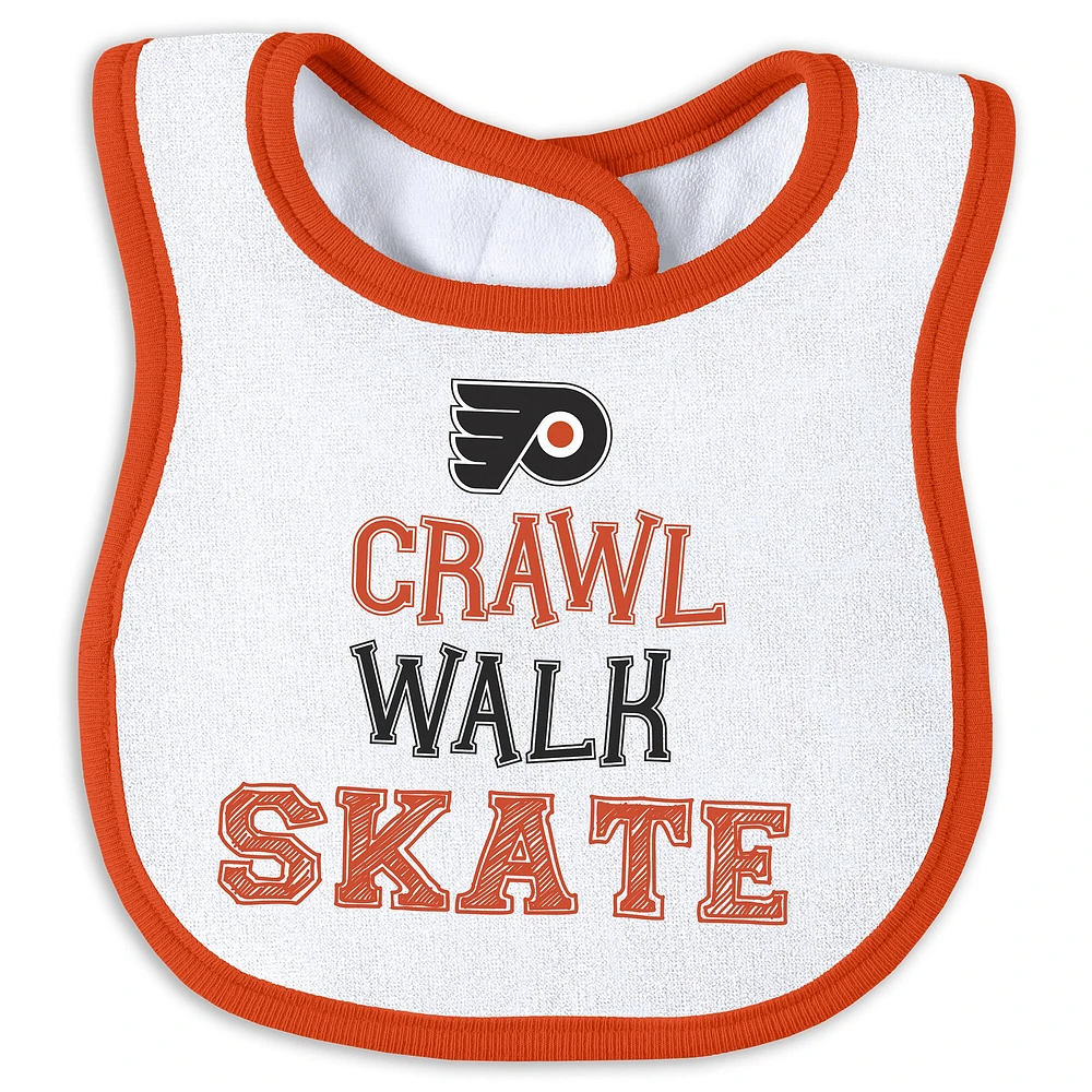 Newborn & Infant WEAR by Erin Andrews Philadelphia Flyers Sleep and Play Sleeper Set with Bib