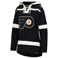 Women's '47  Black Philadelphia Flyers Superior Lacer Pullover Hoodie