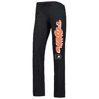 Women's Concepts Sport Heather Orange/Heather Black Philadelphia Flyers Meter Muscle Tank Top & Pants Sleep Set