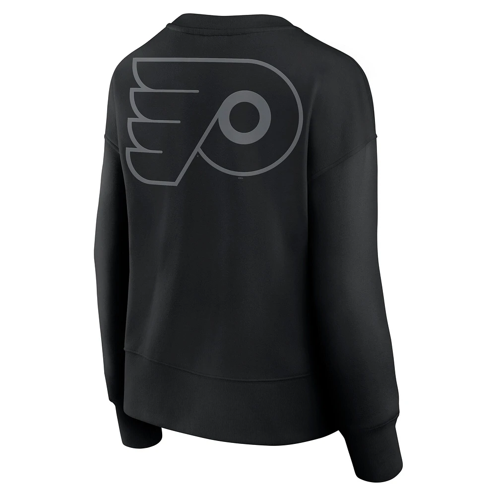 Women's Fanatics  Black Philadelphia Flyers Elements Flow Pullover Sweatshirt