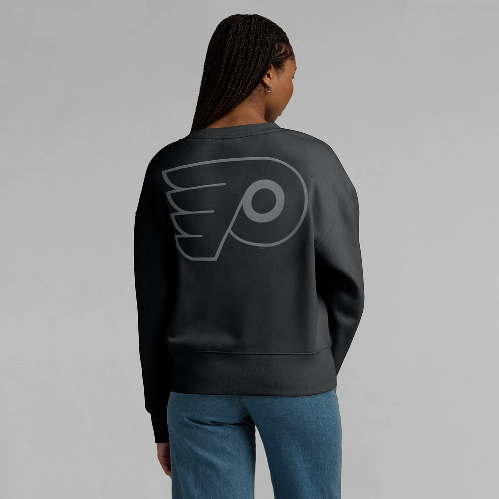 Women's Fanatics  Black Philadelphia Flyers Elements Flow Pullover Sweatshirt