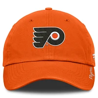Women's Fanatics  Orange Philadelphia Flyers Core Logo Adjustable Hat