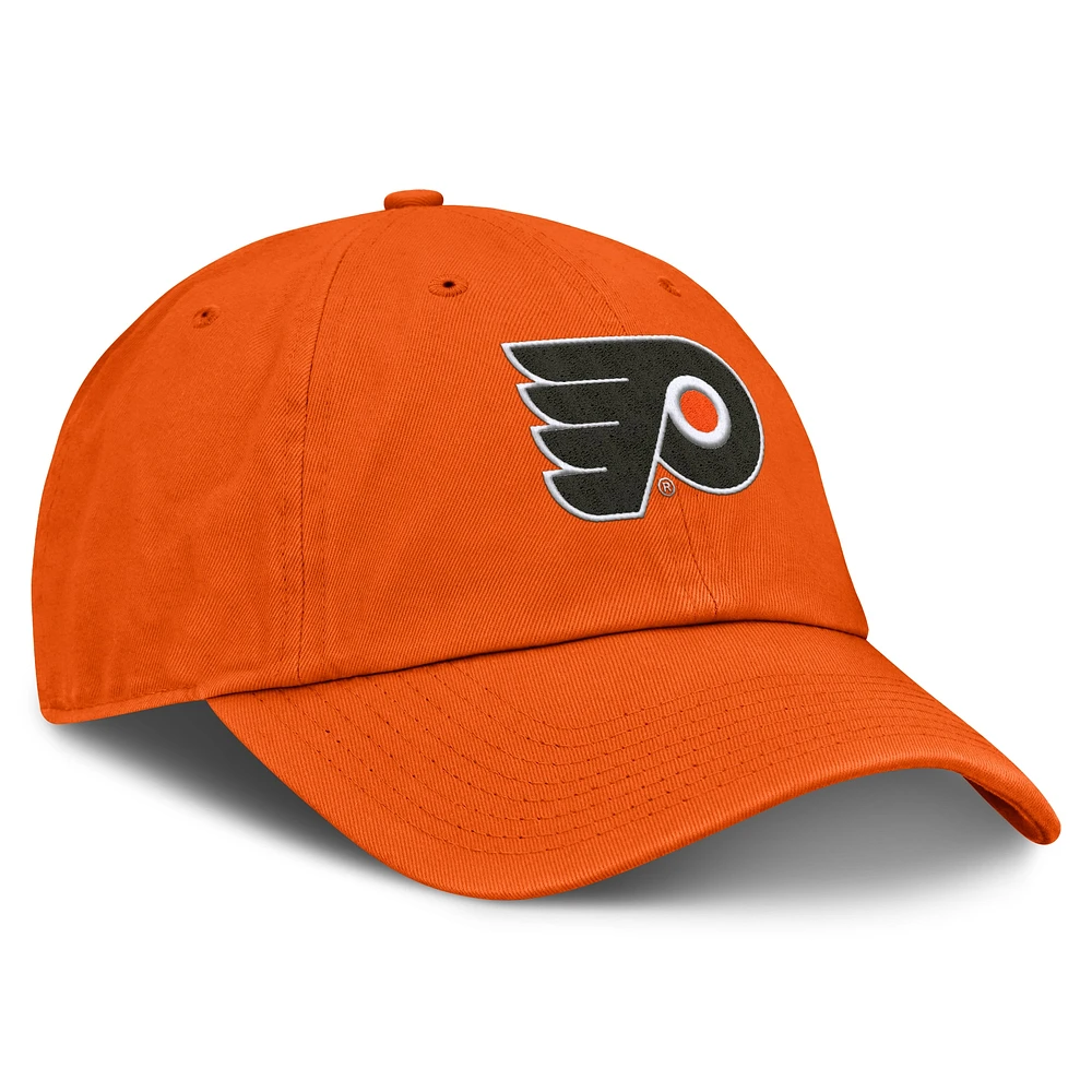 Women's Fanatics  Orange Philadelphia Flyers Core Logo Adjustable Hat