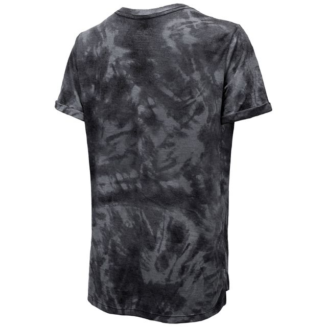 Majestic Threads - T-shirt noir à motif tie-dye pour femme des Flyers de Philadelphie