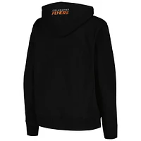 Women's Pro Standard Black Philadelphia Flyers Classic Chenille Pullover Hoodie