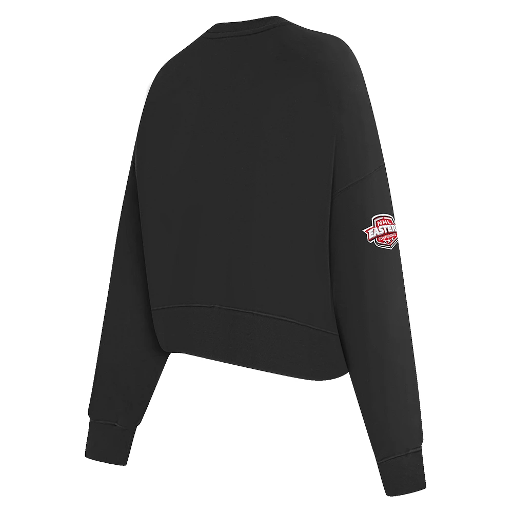 Women's Pro Standard Black Philadelphia Flyers Mascot Crewneck Pullover Sweatshirt