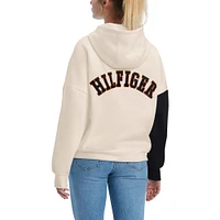 Women's Tommy Hilfiger Cream/Black Philadelphia Flyers Harriet Pullover Hoodie