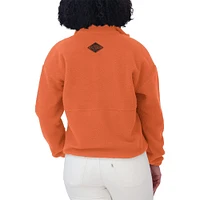 Women's WEAR by Erin Andrews  Orange Philadelphia Flyers Polar Fleece Half-Zip Jacket