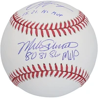 Bryce Harper & Mike Schmidt Philadelphia Phillies Autographed Baseball with Multiple Inscriptions