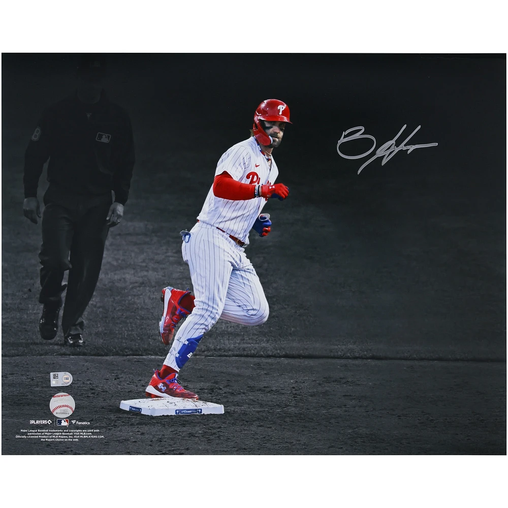 Bryce Harper Philadelphia Phillies Autographed 16" x 20" Look Back Photograph 