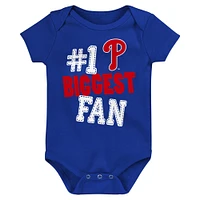 Infant Fanatics Philadelphia Phillies Fan Pennant 3-Pack Bodysuit Set