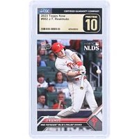 J.T. Realmuto Philadelphia Phillies 2023 Topps Now Most Postseason HRs By A Phillies Catcher #982 CGC Authenticated Pristine 10 Card