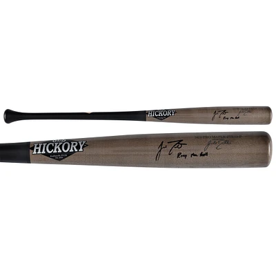 Batte de baseball Old Hickory autographiée par J.T. Realmuto des Phillies de Philadelphie avec l'inscription « Ring The Bell »