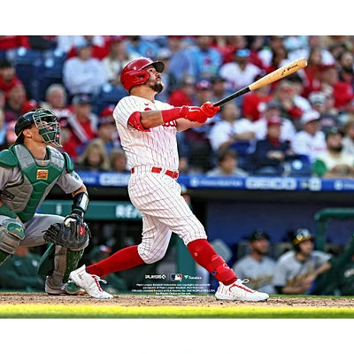 Kyle Schwarber Philadelphia Phillies Unsigned Follows Through Photograph