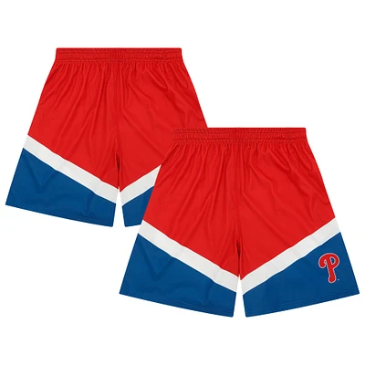 Short colorblock rouge FOCO pour homme des Philadelphia Phillies