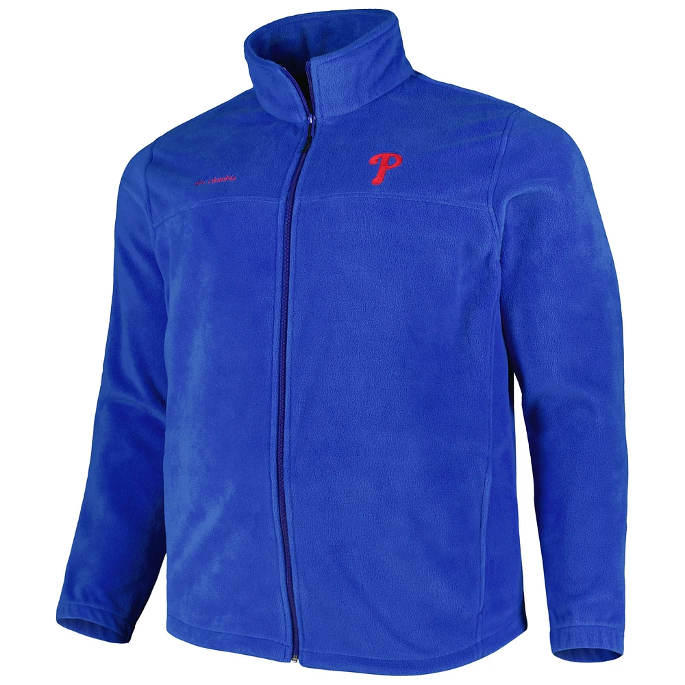 Men's Columbia Royal Philadelphia Phillies Big & Tall Steens Mountain Full-Zip Jacket