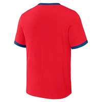 Collection Darius Rucker pour homme par Fanatics T-shirt réversible à sonnerie bidirectionnelle des Phillies de Philadelphie rouge/royal