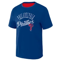 Collection Darius Rucker pour homme par Fanatics T-shirt réversible à sonnerie bidirectionnelle des Phillies de Philadelphie rouge/royal
