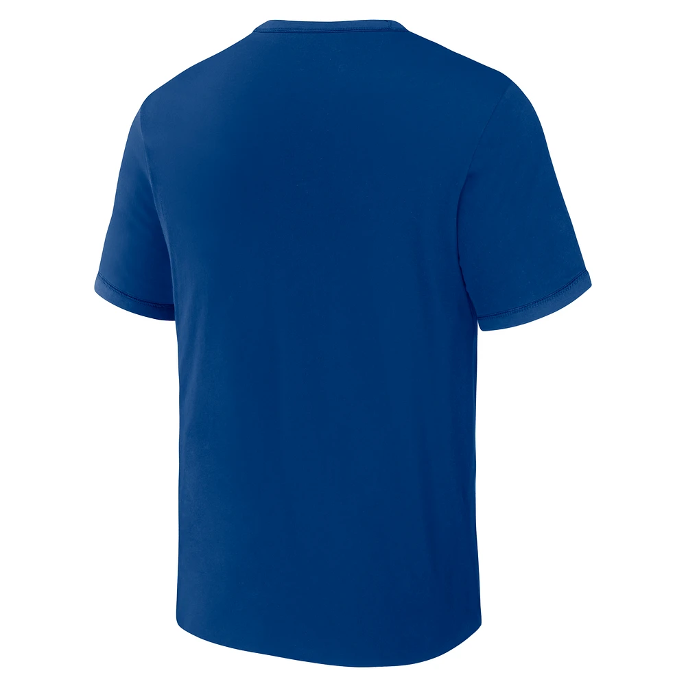 Collection Darius Rucker pour homme par Fanatics T-shirt réversible à sonnerie bidirectionnelle des Phillies de Philadelphie rouge/royal