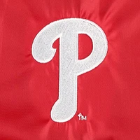 Men's Dunbrooke  Red Philadelphia Phillies Coach's Raglan Full-Snap Windbreaker Jacket