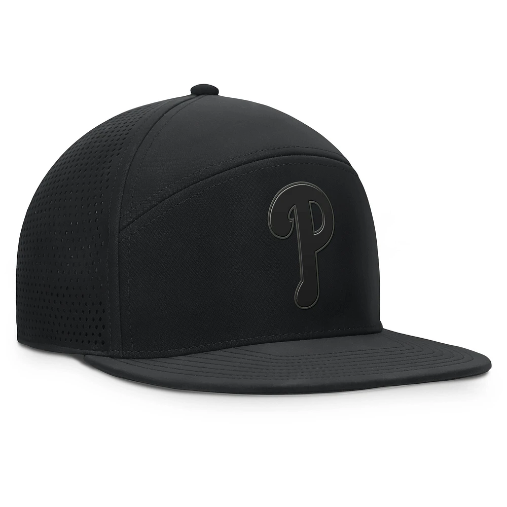 Men's Fanatics Black Philadelphia Phillies Horizon Snapback Hat