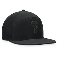 Men's Fanatics Black Philadelphia Phillies Horizon Snapback Hat