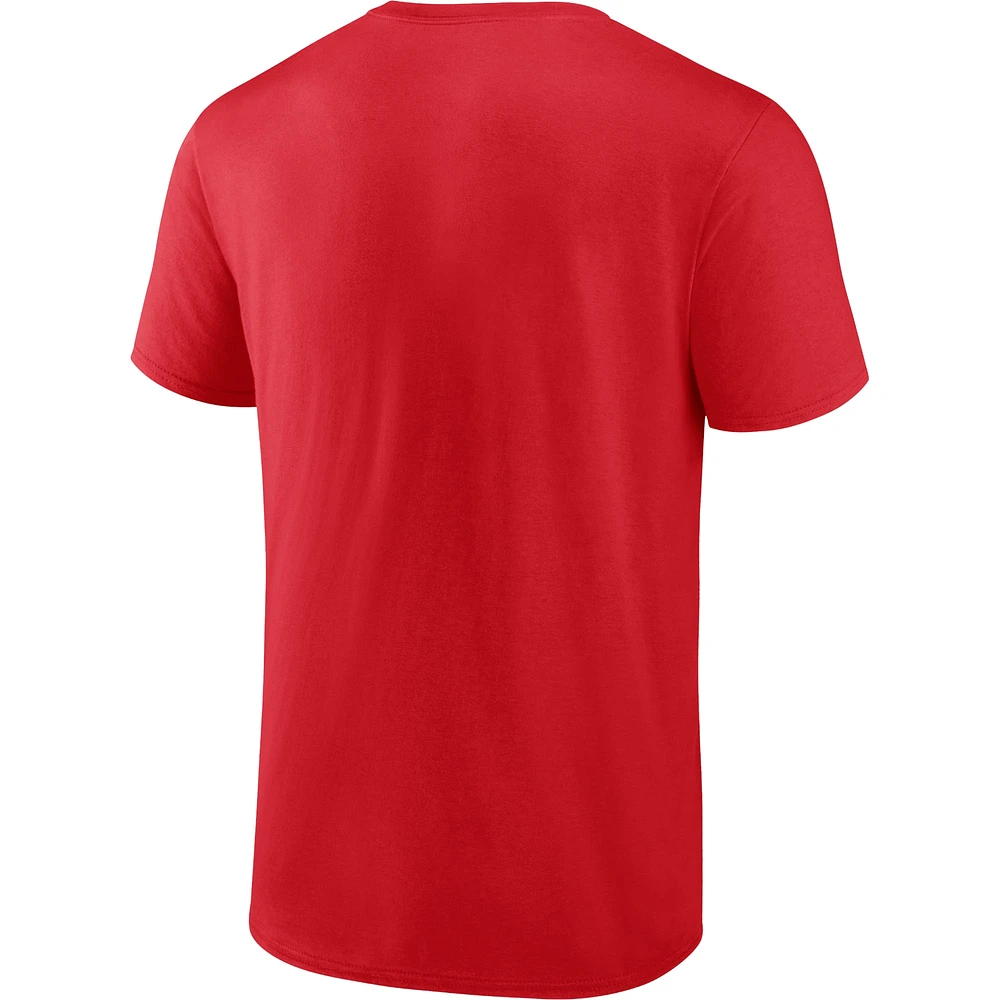 Men's Fanatics Bryce Harper Red Philadelphia Phillies Hometown Caricature T-Shirt