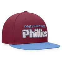Men's Fanatics Burgundy Philadelphia Phillies Cooperstown Collection Hurler Fitted Hat