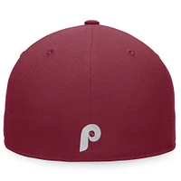 Men's Fanatics Burgundy Philadelphia Phillies Cooperstown Collection Hurler Fitted Hat