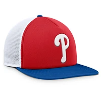Men's Fanatics Red/White Philadelphia Phillies Fundamental Foam Front Snapback Hat